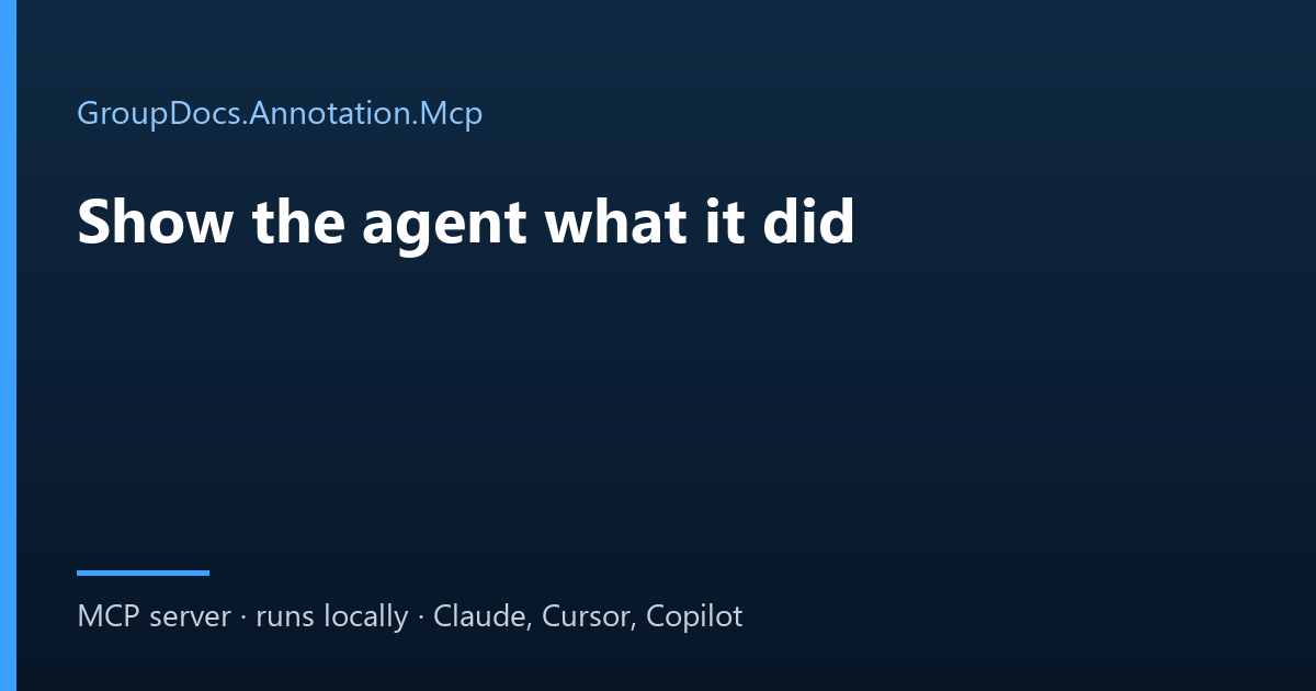 AI agent verify annotations visually: a rendered page showing a highlight that the agent checks and corrects