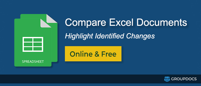 قارن ملفات Excel - مقارنة مجانية عبر الإنترنت