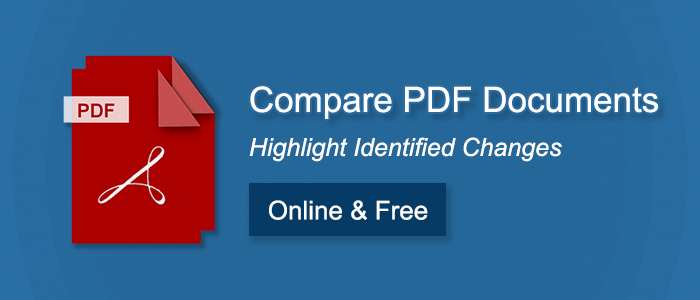 قارن ملفات PDF - مقارنة مجانية على الإنترنت