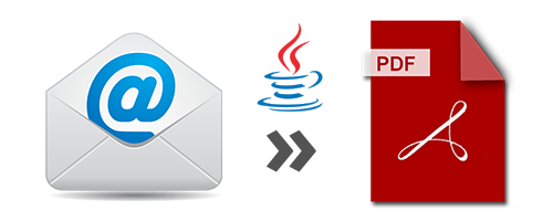 تحويل رسائل البريد الإلكتروني إلى PDF بجافا
