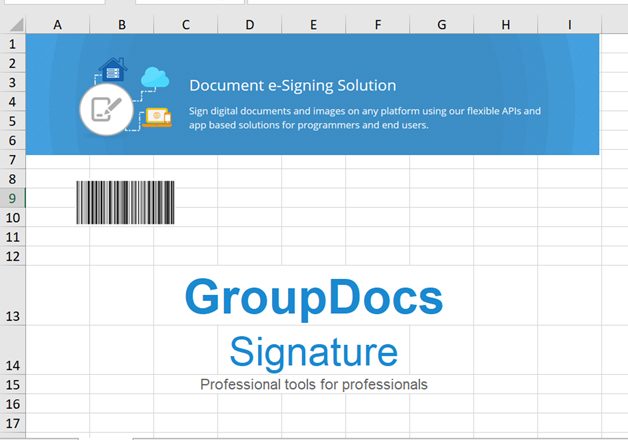 Scannable barcode signature example for document authentication and validation