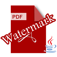قم بتطبيق علامة مائية على PDF في Java
