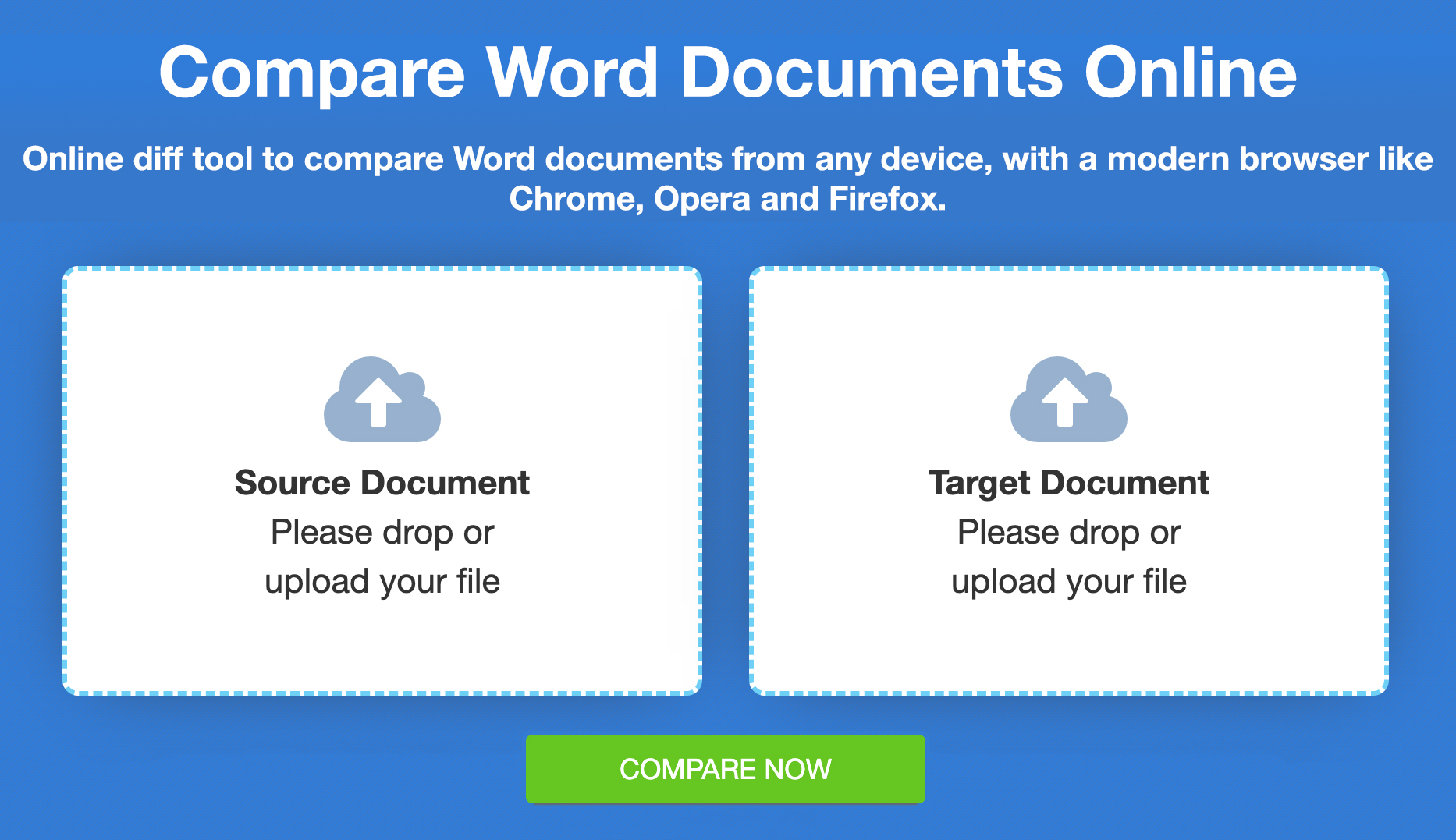 Vergleichen Sie Word-Dateien - Kostenloser Online-Vergleich