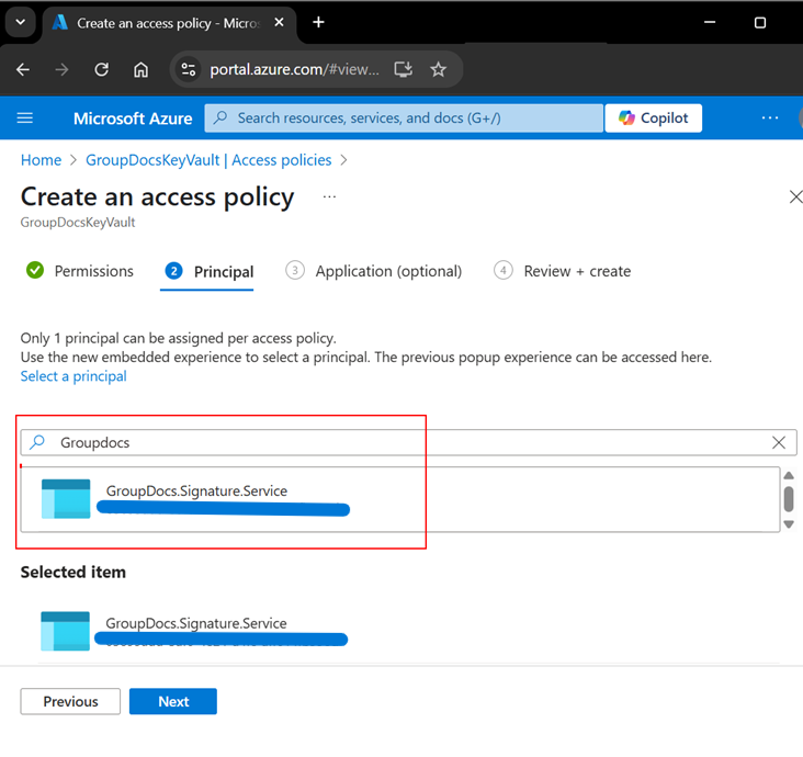 Architekturdiagramm für benutzerdefinierte Unterschriftendienste, das die Beziehungen zwischen den Komponenten zeigt