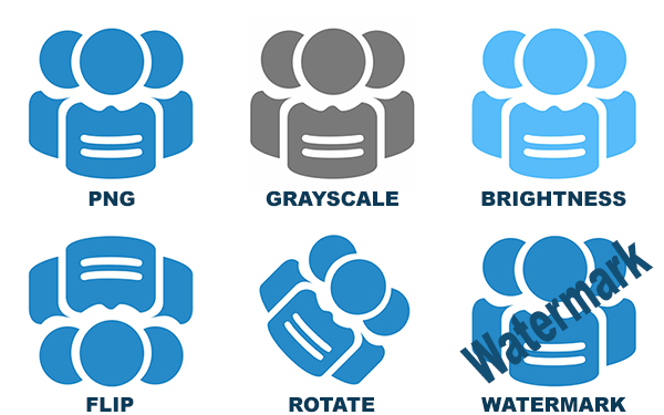 Convertir SVG a PNG con Node.js (escala de grises, rotación, volteo, marca de agua brillante)