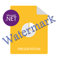 Aplicar marca de agua a la presentación en C#