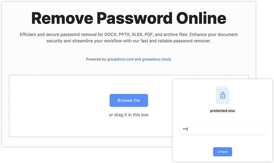 رمز عبور را از صفحات گسترده آنلاین محافظت شده اکسل حذف کنید