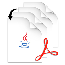 סידור מחדש של דפי PDF ב-Java