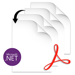 סידור מחדש של דפי PDF באמצעות C# .NET