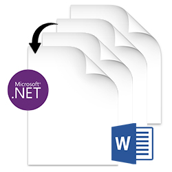 סידור מחדש של דפי Word באמצעות C# .NET