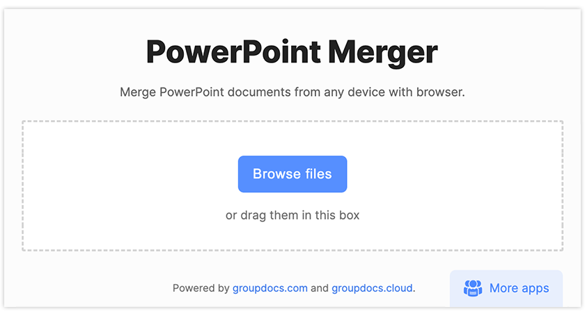 Merge PowerPoint Files Online