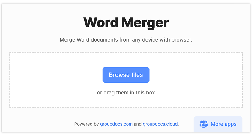 Merge Word Files Online