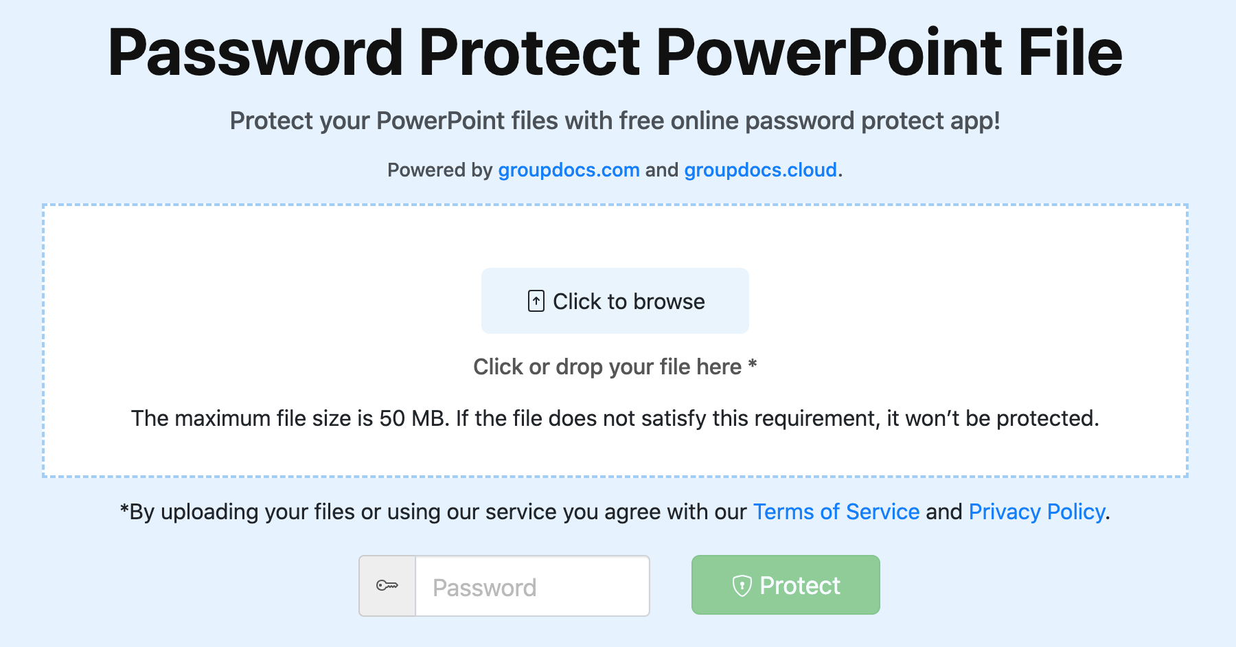 Password Protect PowerPoint Presentations Online