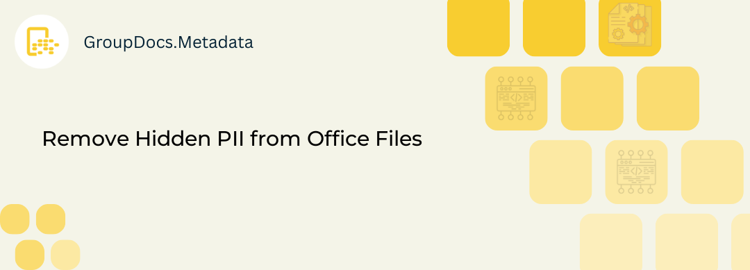 Rimozione dei dati personali (PII) dai metadati dei documenti Office con GroupDocs.Metadata in Python