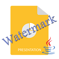 Watermerk toepassen op presentatie in Java