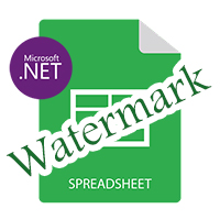 Adicionar marca d'água à planilha do Excel usando C #