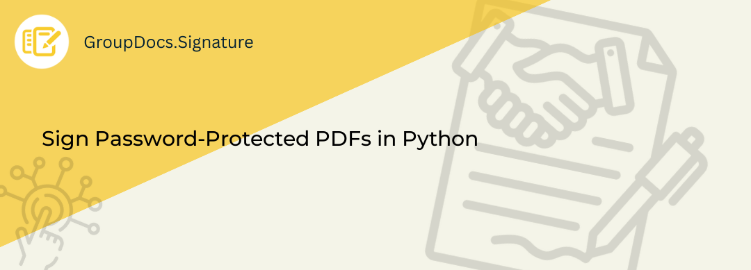 Signing a password-protected PDF with a QR code in Python using GroupDocs.Signature