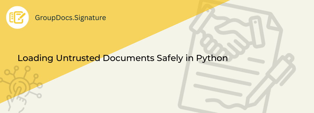 Loading untrusted documents without fetching their external resources in Python