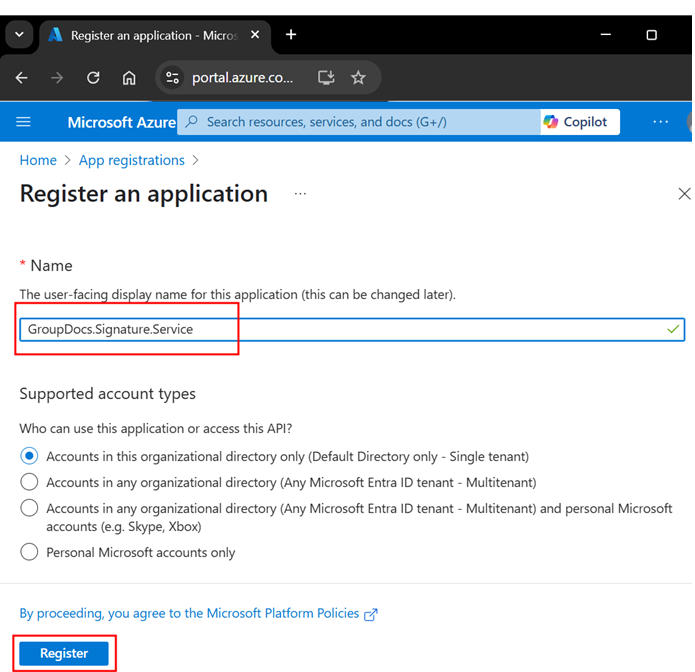 Secure PDF signing API configuration screen with security settings