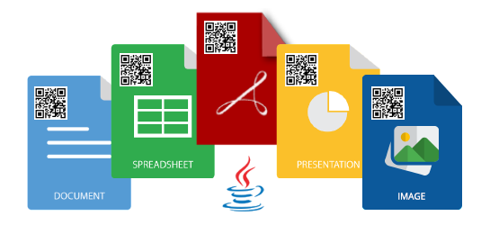 Add QR Code to documents and images in Java