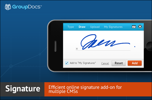 GroupDocs introduced Signature add-ons for multiple CMSs