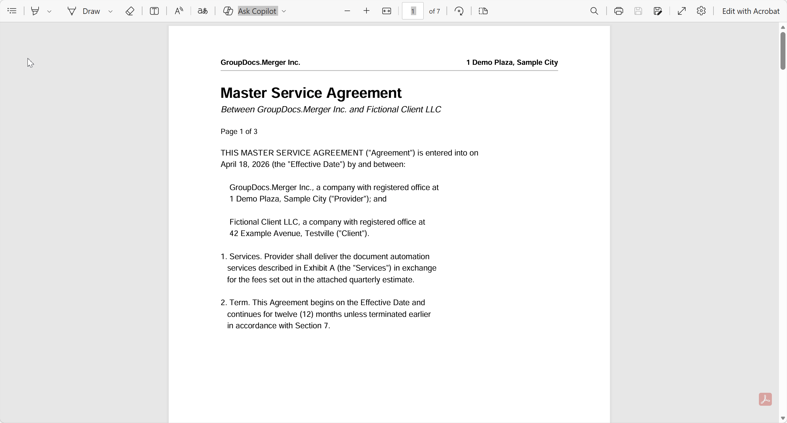 Об’єднання DOCX, XLSX та PDF в один файл‑папку — демонстрація