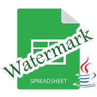 Add Watermark to Excel Sheet in Java